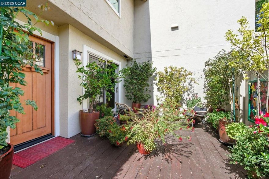 Discover the perfect blend of comfort, style, and convenience in this beautifully maintained 3-bedroom, 2.5-bath townhome in the heart of Moraga. Thoughtful updates, inviting living spaces, and two private patios make it ideal for everyday living and entertaining. The main level features an airy layout with a remodeled kitchen offering modern finishes, high-end appliances, and ample cabinet space. A sliding door opens to a sunny patio with garden space—perfect for outdoor dining or morning coffee. The dining room flows into the living room, where tall ceilings, large windows, and a cozy fireplace create a warm, open feel. A second patio with storage offers another outdoor retreat. A remodeled half bath completes this level. Upstairs, the primary suite boasts ample closets, peaceful views, and a serene ensuite bath. Two additional bedrooms and a sleek remodeled hall bath provide versatile options for guests, office, or hobby space. The lower level includes direct access to a spacious two-car garage and large utility room. Enjoy a prime location with incredible proximity Moraga Farmers’ Market, Moraga Commons Park, local trails, and Canyon Club brewery. Move-in ready, this townhome offers the best of Moraga living.