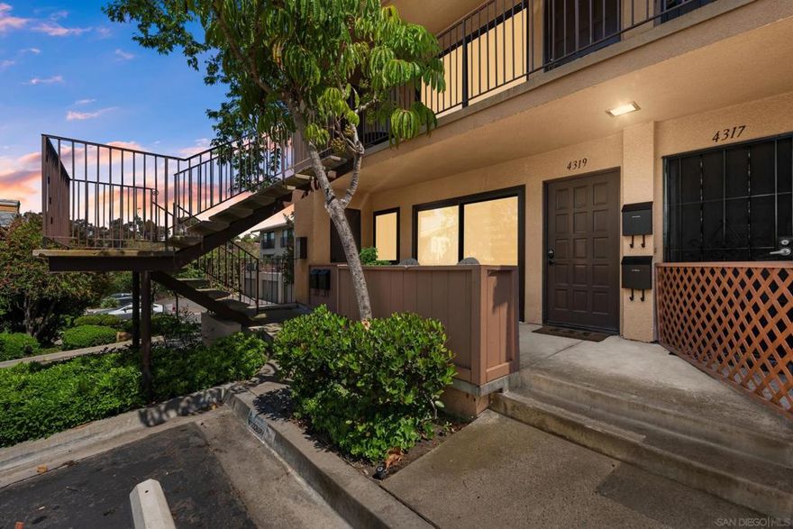 A Hillcrest Hidden Gem has hit the market which rarely happens in the private community of Canyon Woods. This one bed one bath hidden retreat is located at the very bottom of the cul-de-sac, with no other units in front of yours. With your parking space just a few steps from your front door, plenty of guest and street parking, it's a place you definitely can feel right at home. Conveniently  located across from the pool, tennis court, hot tub, and doggie run, this unit is in the prime location of the entire complex. Washer and dryers have been approved to add to the unit as others have already done so. The complex also offers a Club house for larger parties, and storage for bikes. With the unit being so close to shops, restaurants , freeways and the  hospital medical centers, this could be your opportunity to call Canyon Woods home or use as a great investment  property. FHA and VA approved building