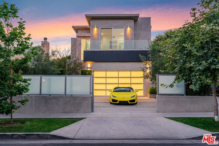 Sophisticated walled & gated 2-story detached Modern Architectural in trendy prime North of Melrose available for sale or lease. Featuring ultimate Smart Home Technology, a powder room, lofty ceilings, & Herringbone flooring. The expansive open spaces are perfect for entertaining & seamlessly integrate interior & exterior spaces for the ultimate California indoor/outdoor lifestyle experience. The Chef's kitchen has built-in Miele and Thermador appliances, marble counters, & a center island with a breakfast bar. All bedrooms have spa-style en-suite bathrooms, ample closet space, and an upstairs laundry room. The Fleetwood pocket doors lead out to a tranquil private backyard with a heated pool, spa, waterfall, lush foliage, and private trees. Other features include 3 fireplaces in the primary bedroom, bathroom, & living room, & an alarm system. Close to shopping, restaurants/bars. Seller is willing to consider offers with concessions & buying down buyer's interest rates.