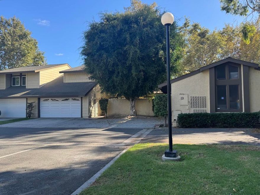 Beautifully Remodeled Home in Prime Community Location.  Ideally situated in one of the most desirable areas of the community, offering 5 parking spaces, steps to the community pool and spa, additional guest parking, and expansive greenbelt -- perfect for resort-style living.  The open-concept floor plan features four bedrooms, or three bedrooms plus an office, 2.5 bathrooms, a nice kitchen with ample cabinet space, including a lazy Susan, and a spacious two-car garage with direct access. Enjoy outdoor living with two large patios, ideal for relaxing or entertaining. The well-maintained Shady Hollow gated community features HOA-covered amenities, including community pool and spa, gated access, surveillance system, roof maintenance, exterior painting, wood maintenance with termite control, community lighting, landscaping, and tree trimming.  Included in the HOA is an assessment that provides for repiping the community's plumbing and updating its electrical systems, offering added peace of mind.  Welcome Home! The property is situated on leased land that expires in 2049, with a monthly lease payment of $1,808.67.  HOA's dues are $705.17 per month.