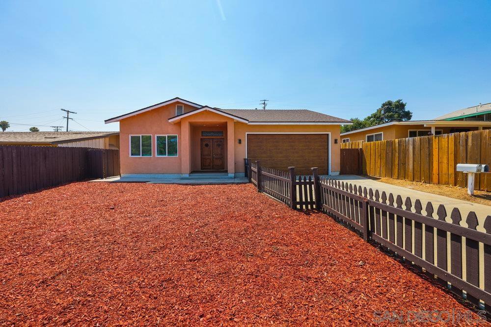 Incredible opportunity in a prime location! This newer home, which includes a separate guest house/ADU, is located just minutes from downtown Escondido, offering fantastic dining and shopping options. The single-story main home and guest house are perfect for families with extended relatives or for anyone looking to generate additional rental income. Both homes feature separate access for privacy. The main home includes 3 bedrooms and 2 bathrooms, along with a beautiful entry and a large front yard. It boasts an extended driveway and a 2-car garage. The formal entry is enhanced by high-end walnut double doors and a lovely leaded glass window above, allowing for an abundance of natural light. The interior is freshly painted and features nine-foot ceilings, luxury vinyl flooring, recessed lighting, upgraded baseboards, and dual-pane windows throughout. The open floor plan includes an extra-large island in the kitchen, which boasts sleek, modern white cabinetry and beautiful white quartz countertops. All stainless steel appliances are included. The master suite is your serene retreat, featuring a beautifully upgraded bathroom with matching tile in the shower and dual sinks. The secondary bedrooms are perfect for family visits, conveniently located near an upgraded guest bathroom. Plus, there’s a dedicated laundry room for added convenience. The guest house (1 bedroom, 1 bathroom - Unit B) features its own private entrance, driveway, and large yard for entertaining. This space is perfect for entertaining, with an open living and dining area, a stylish kitchen. Incredible opportunity in a prime location! This newer home, which includes a separate guest house/ADU, is located just minutes from downtown Escondido, offering fantastic dining and shopping options. The single-story main home and guest house are perfect for families with extended relatives or for anyone looking to generate additional rental income. Both homes feature separate access for privacy. The main home includes 3 bedrooms and 2 bathrooms, along with a beautiful entry and a large front yard. It boasts an extended driveway and a 2-car garage. The formal entry is enhanced by high-end walnut double doors and a lovely leaded glass window above, allowing for an abundance of natural light. The interior is freshly painted and features nine-foot ceilings, luxury vinyl flooring, recessed lighting, upgraded baseboards, and dual-pane windows throughout. The open floor plan includes an extra-large island in the kitchen, which boasts sleek, modern white cabinetry and beautiful white quartz countertops. All stainless steel appliances are included. The master suite is your serene retreat, featuring a beautifully upgraded bathroom with matching tile in the shower and dual sinks. The secondary bedrooms are perfect for family visits, conveniently located near an upgraded guest bathroom. Plus, there’s a dedicated laundry room for added convenience. The guest house (1 bedroom, 1 bathroom - Unit B) features its own private entrance, driveway, and large yard for entertaining. This space is perfect for entertaining, with an open living and dining area, a stylish kitchen featuring modern cabinetry and quartz countertops, and a backyard patio that offers access to the alley, providing extra room for outdoor fun. Best of all, there are no HOA fees, and this property is nestled in a lower-tax area. Don’t miss out on this incredible chance!
