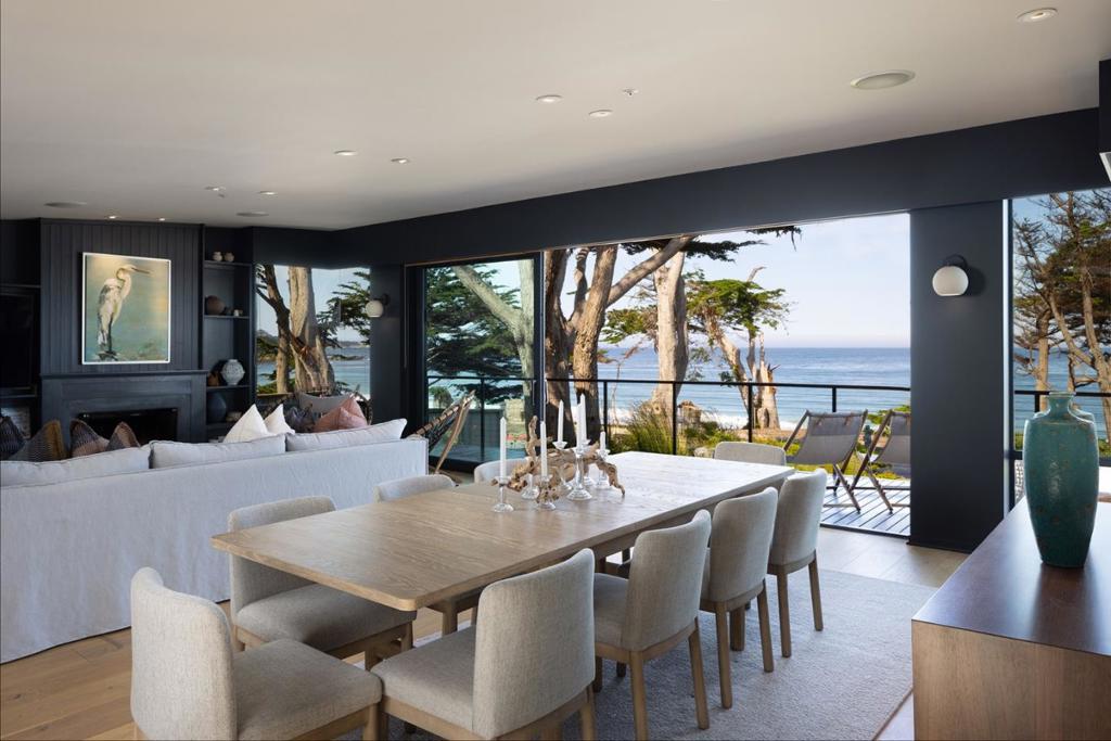 Located on one of the best lots along Carmel's famed Scenic Drive, Best Nest enjoys sweeping ocean views of Carmel and Pebble Beach with the white sand as your front yard. The property has been meticulously renovated to the highest standards of quality and design, with white oak, marble, and Carmel stone enhancing the elegant coastal feel. Highlights include a gourmet kitchen with a large island and breakfast bar, stunning oceanview balcony, spacious living room with fireplace, garage, and back yard with a cozy outdoor fireplace. With a unique combination of unbelievable views and privacy that is rarely found in our village by the sea, Best Nest is true Carmel Perfection.
