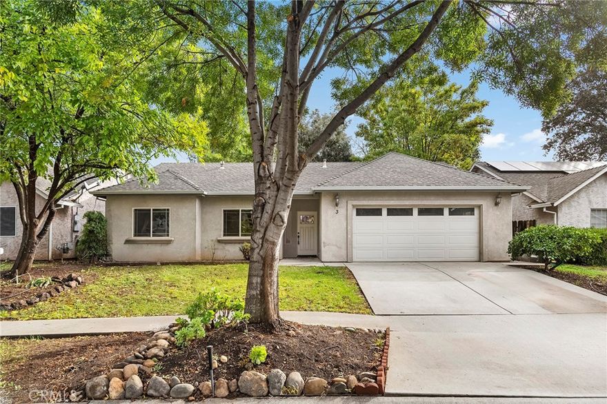This adorable home sits on a quiet cul-de-sac and features a spacious backyard perfect for relaxing or entertaining. Inside, you’ll find a bright and sunny living room with high ceilings and a cozy fireplace. The large kitchen with dining area opens to the living room, making it great for gatherings. The primary suite offers a walk-in closet and private bathroom, while the roomy secondary bedrooms provide plenty of space for everyone. Conveniently located near schools, parks, and shopping!