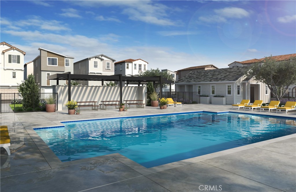 Discover modern urban living in this beautifully designed three-story townhome located in the gated community of Harlow at Starlite by KB Home. This energy-efficient home offers a bright, open-concept floor plan with luxury vinyl plank flooring, sleek interior doors, and abundant natural light.
The gourmet kitchen features a spacious center island, quartz countertops, stainless steel appliances, and classic Shaker-style cabinetry with chrome hardware, perfect for cooking and entertaining. The third-floor primary suite provides a relaxing retreat with an en-suite bath that includes a dual-sink vanity, a tub and shower combination with glass enclosure, and polished chrome fixtures. A dedicated laundry area adds convenience, while smart home features such as Kwikset® SmartKey™ entry, a smart thermostat, energy-efficient lighting, and a solar energy system enhance modern living. An ADA-compliant bath offers accessibility for all.
- 1,931 SQFT, 4 bedrooms, 3.5 baths
- Gated community with resort-style amenities, including a pool, spa, clubhouse, and walking paths
- Commuter-friendly location near Interstates 10, 605, and 60, providing easy access to Downtown Los Angeles and LAX
- Nearby attractions include Topgolf Montebello, Los Angeles Arboretum & Botanic Garden, Whittier Narrows Recreation Area, and Walnut Creek Nature Park
- Close to award-winning schools, including Potrero School and South El Monte High School
- Ideal for families, professionals, and anyone seeking modern, smart, and energy-efficient living
