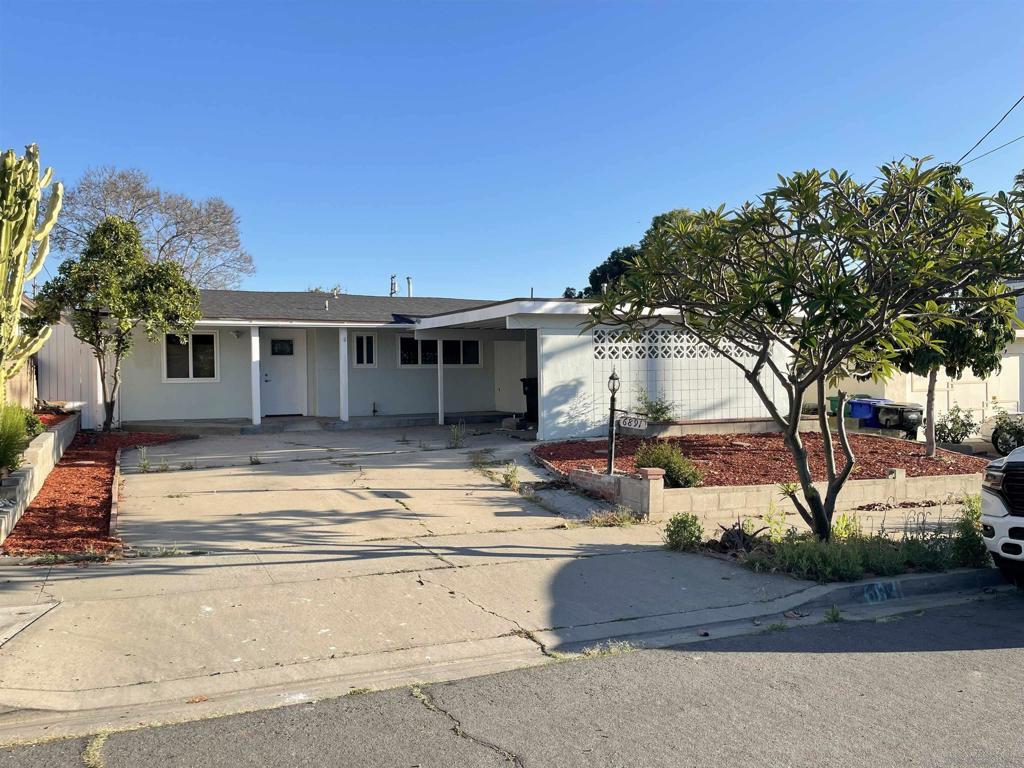 This is a Great house to call Home! It's completely remodeled throughout the house from roof to flooring and the most important is to be coordinated with regulation and passed all Citi Inspection. Huge Livingroom and Kitchen plus all bedrooms are in big size. All appliances are brand-new and high standard. Large size back yard with many kinds of fruit trees such as Pearl, Mandarin, Guava, Jujube, Avocado. More than that, this house is located on a tucked away quiet street at the end of 69th, place off Amhurst, 5 minutes from SDSU and 3 minutes to freeways. You have to come to check it out yourself! This house is located on a tucked away quiet street at the end of 69th, place off Amhurst, 5 minutes from SDSU and 3 minutes to freeways. You have to come to check it out yourself! There is a Storage in the back yard for your convivence. Plenty of parking. Friendly, safe and quiet neighborhood.