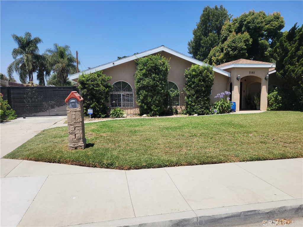Exceptional huge one story home on a very large R2 and equestrian zoned property. This spacious home is coming on the market for the first time in decades. Properties located adjacent to the 72nd Street Equestrian Park rarely come on the market. From the back gate of this home you can immediately enter the grounds of the Equestrian Park and the Los Angeles River Trail that allows riding for miles. The property features spacious rooms with a floor plan that flows throughout. Excellent curb appeal greats you as you approach your estate. There is a long gated driveway providing vehicle access. Walking up to the covered front porch you realize this is a very special place. Once inside the entry leads to the formal living room to your right. Just beyond is a fully featured kitchen which has all the built in appliances, generous cabinets and huge amounts of pantry space. There are multiple eating areas including both a huge formal dining room plus a separate big breakfast room which has the second fireplace. With five bedrooms and four full plus an additional half baths there is room for everyone The front facing master suite has a private bathroom featuring both a roomy jetted spa tub and a separate tiled shower. Along the front hallway there is another bedroom and an adjacent full bathroom. There are another two bedrooms which are set up in a Jack and Jill style with another full bathroom between them. Facing out to the rear yard is another great entertaining space, a huge den which provides access to the backyard. Towards the rear of the home is another addition which has a second master suite with another full bathroom. A convenient laundry room and an additional half bath are also towards the rear of the home. A full size two car garage along with the exceptionally spacious drive way provide parking for all your vehicles, RVs and toys. The backyard features a covered outdoor kitchen plus an above ground outdoor jetted spa tub. You could spend hours relaxing in the outdoor garden patio or in the swing hanging from the huge shade tree. All this and there is still tremendous space at the rear to build another large second home. You could also create your own equestrian paradise with room for multiple stables, barn and tack room. Property is being sold in it's "AS IS" present condition, subject to buyer's inspections.