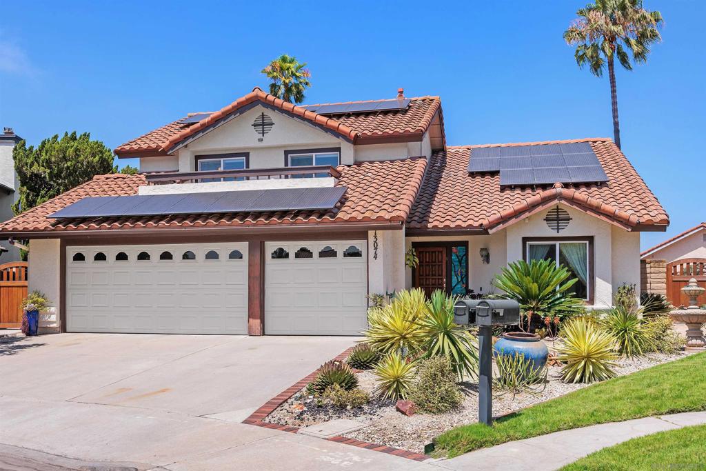 Rare opportunity in The Heights! Located on a quiet cul-de-sac, this expanded and updated Plan 3 home sits on an all flat 10,638 SF lot. The Chef's dream kitchen-remodeled in 2018-opens to the family room and was also expanded and extensively remodeled with the addition of an oversized island w/storage & wine cooler, stainless appliances, custom cabinetry, tech/study/work station or breakfast nook and raised ceiling. Multiple upgrades including windows, sliding door to yard, flooring, electrical, Carrier HVAC in 2023, Solar, Pool safety net & EV charger in 3 car garage. Primary suite with retreat & cozy fireplace is conveniently located on the entry level. Resort style yard is all useable with sparkling pool, 2 spas, built in BBQ, firepit, fruit trees, lush landscaping and raised organic beds. West Carmel Valley location with easy fwy access and walkability to Solana Highlands Elementary, El Paseo and Del Mar Heights center for shopping, restaurants, Cinepolis theaters, Skydeck and more! Low HOA fees and no Mello Roos. Minutes to Torrey Pines Reserve, hiking, Del Mar beaches/surfing and village. Public records do not reflect expanded square footage.