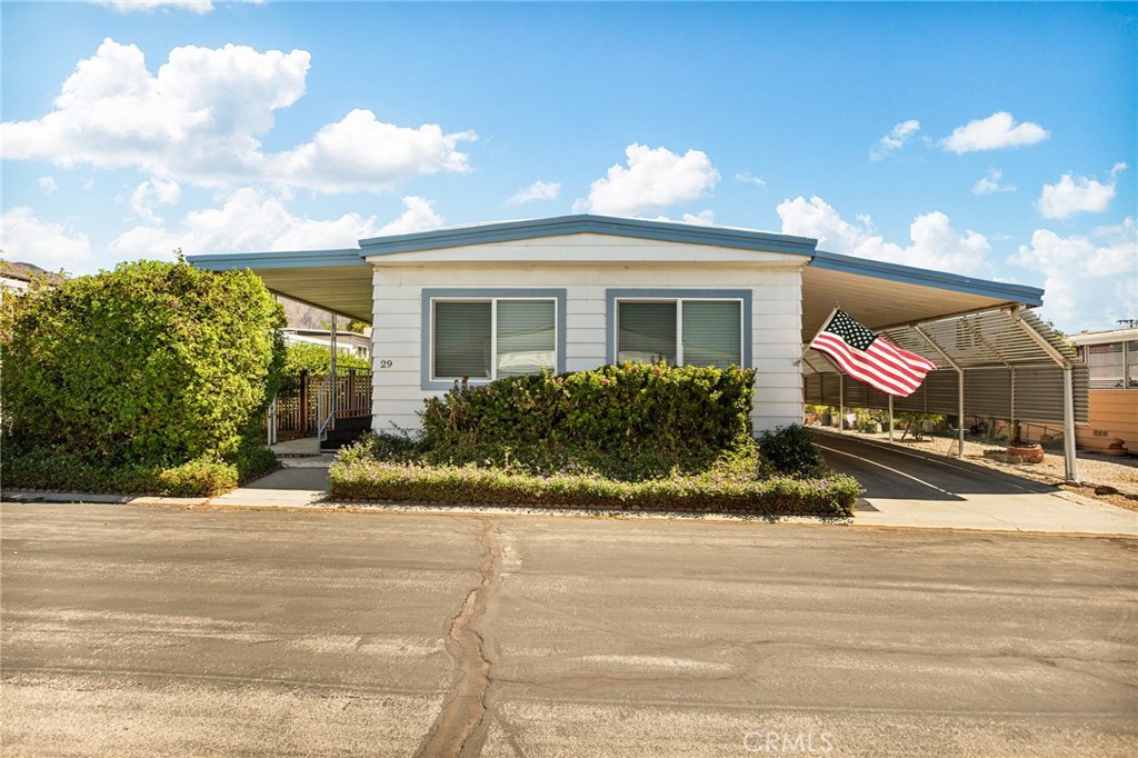 Beautifully Updated 2-Bedroom Home in 55+ Senior Park – Move-In Ready!
This 2-bedroom, 2-bath manufactured home has been completely remodeled inside and out. The exterior features new dual-pane windows and doors, fresh paint, roof coating, landscaped yard with garden boxes, privacy hedge, drip irrigation, and two storage sheds. Relax on the patio in your private 2-person spa, with lounge furniture included.
Inside, enjoy fresh paint, new carpet, updated flooring, modern light fixtures, and drywall in both bathrooms. The master suite offers a walk-in closet and custom-tiled bath. The guest bath includes a resurfaced tub and executive-height vanity. The updated kitchen features newer cabinetry, tile countertops, and stainless steel appliances. Laundry closet with washer/dryer included. Approx. 1,110 sq. ft. (per seller). Space rent just over $400/month. Prime Yucaipa 55+ community near shopping and parks.