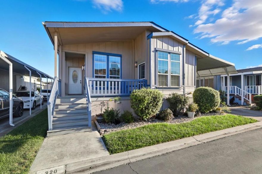 Welcome to Chateau La Salle #320, a place that you are sure to call home. Come take a look at this stunning and well maintained 2007 Silvercrest 3bed 2bath beauty. Located in the heart of Silicon Valley and just 5min away from The Plant Shopping Center make this location very desirable. Enjoy approximately 1730sq-ft, including a beautiful front porch, nestled in All age community of Chateau La Salle. Interior features include 9ft ceilings, beautiful laminate and tile floors, a large open kitchen with island and stainless appliances.  Home also features a large master bedroom with an extra-large walk-in closet, spacious master bathroom with double sinks, tile floors, and storage cabinets for linen and things. From ceiling fans, fireplace, stacked windows, stainless appliances, shed, extra wide parking carport, washer and dryer, and low rent, all make this home very desirable and move-in ready. *The above information including square footage is based on data received from the seller and/or from public sources. This information is deemed reliable but has not been independently verified and cannot be guaranteed. Prospective buyers are advised to verify information to their own satisfaction prior to purchase. Pictures may not depict exact home details.