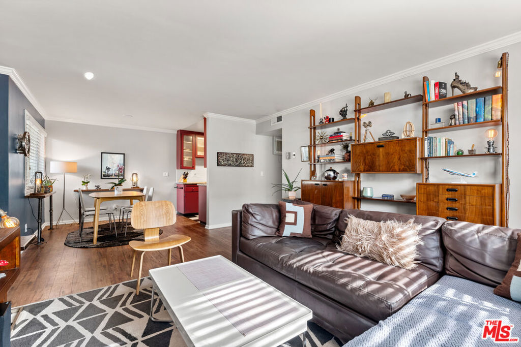 Charming, Affordable & All-Inclusive Living in a 55+ Community! Welcome to 11813 Runnymede St #9, a beautifully maintained 1-bedroom, 1-bath unit located in North Hollywood. This is a 55+ gated community. Whether you're downsizing, retiring, or looking for a peaceful lifestyle in the city, this residence delivers unbeatable value and comfort. Step inside to find a bright and airy living space with an open layout, updated flooring, and a warm, welcoming vibe. The well appointed kitchen features plenty of cabinet space and flows easily into the dining and living areas ideal for daily living or entertaining. The spacious bedroom includes ample closet space and is just steps from the clean, tiled full bathroom. Enjoy your morning coffee or evening breeze from the patio that looks out onto the serene, well kept grounds. HOA fee includes water, central air conditioning, heat, trash, AND PROPERTY TAXES making this one of the most affordable ownership opportunities in the Valley! Gated 55+ community offers peace of mind and a strong sense of community. Assigned parking, secure entry, a wonderful pool and lush common areas. Located minutes from shopping, transit, restaurants, and NoHo arts & culture. This is the perfect opportunity to own in a charming, senior friendly neighborhood with low maintenance and maximum convenience. Live simply. Live securely. Live well at Runnymede. CASH ONLY!