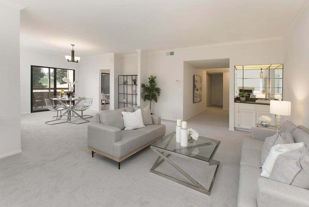 There are views and then there are views. This penthouse in the wonderful Sharon Park HOA has no adjacent third floor to obstruct the magnificent, unfurling golf course views. The crisp, light-filled interiors give a subtle hint of sophistication and provide the perfect canvas for the fortunate buyer to enjoy or create their own masterpiece. The floor plan is ideal with the master and second bedroom suites entirely separated by the public rooms. The open floor plan of the living and dining areas with the deck beyond creates the perfect home for entertaining. The kitchen includes stainless steel appliances. The Sharon Park HOA, "Behind the Gate" is an inviting community with beautifully landscaped grounds, a true swimmer's pool, spa and club house. This is a rare opportunity.