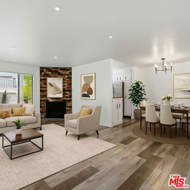 Recently remodeled apartment, 1bed + 1bath unit filled with plenty of natural light in a centrally located Westwood location, with easy access to stores, dining, coffee shops, public transportation and freeways. Large Living room great for large furniture, if desired. Bedroom -includes two HUGE closets that can fit QUEEN & KING beds comfortably. Newer floors and well laid out space. Easy to show with 24 hours notice. Pets welcome. Furniture is virtually staged. some photos may be from comparable unit.