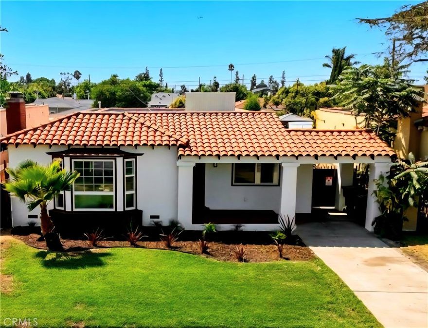 Welcome to this beautifully renovated Spanish-style home in Inglewood! Offered at $1,149,000, this move-in ready residence features ~1,860 sq ft of living space on a generous 7,059 sq ft lot. The home has been reimagined to a modern, open concept design. Recent high-end upgrades include fresh paint inside and out, all new copper plumbing, and a 200-amp electrical panel.



The heart of the home is the upgraded kitchen, boasting natural wood cabinets, quartz countertops, and new white Café appliances. Two completely remodeled bathrooms feature new tile, tubs, fixtures, glass enclosures and modern vanities. Vinyl-wood flooring flows throughout. Lighting has been fully updated — recessed lights and new fixtures everywhere, plus all new interior and glass closet doors.



The master suite is expansive, with a large walk-in closet, a huge master bathroom, and elegant French doors that open to the backyard. A first bath offers a tub plus separate glass-shower enclosure. Additional features include an automatic garage door, newly finished garage with drywall and epoxy floor, newer noise reduction insulated windows, and hallway storage cabinets.



Outdoors, the backyard is designed for low maintenance with artificial turf and fresh landscaping, while the front yard also offers beautifully renewed landscaping and lush grass. Bonus room attached to the garage adds versatile space, ideal for an office, studio, additional storage or potential ADU! The home is newly finished with dual-pane windows, drywall, and recessed lighting. It offers central AC & heat for year-round comfort.



Don’t miss this one-of-a-kind Spanish gem, combining modern luxury, thoughtful design, and prime location!