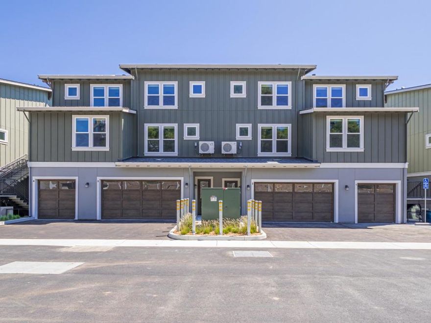 Come see all that the Aptos Village has to offer. Welcome to this darling NEW CONSTRUCTION 2-bed, 2-bath home located just steps away from the Forest of Nisene Marks. With a thoughtfully planned design, this 1,263 sqft home offers a blend of style and functionality. The kitchen is a chef's delight, featuring quartz countertops, a gas oven range, dishwasher, refrigerator, and plenty of cabinetry. Offering a variety of modern energy features, including double pane windows, mini split HVAC, and a tankless water heater, ensuring efficiency and comfort. Both bedrooms feature walk-in closets. Guest bedroom and bathroom are located on the main living level while the primary suite is upstairs, creating a natural separation of space. A bonus loft is perfect as a den, office, flex space. Laundry is a breeze with full size washer and dryer. Enjoy the high ceilings and ample natural light throughout this home. Window coverings and a full suite of appliances are included as a complementary Builder Upgrade. The Aptos Village has been a vision decades in the making. Now nearing completion, the Village offers a walkable community space with access to dining, a neighborhood market, boutique shopping, wine tasting, coffee, and some of the finest hiking/biking/surfing options.