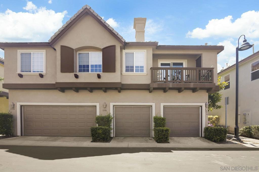 Charming 2-story townhome in Belleme at Otay Ranch. Primary bed offers dual closets, en suite bath & dual sinks. Tiled flooring on entry level, laminate upstairs. Kitchen features new quartz counters, SS appliances & adjacent laundry. Attached garage w/ 2 additional parking spaces. Large private patio w/ eco-friendly pavers, recessed lighting, central AC & drop-down attic ladder for storage. Amenities include pool/spa, BBQ area & green space.