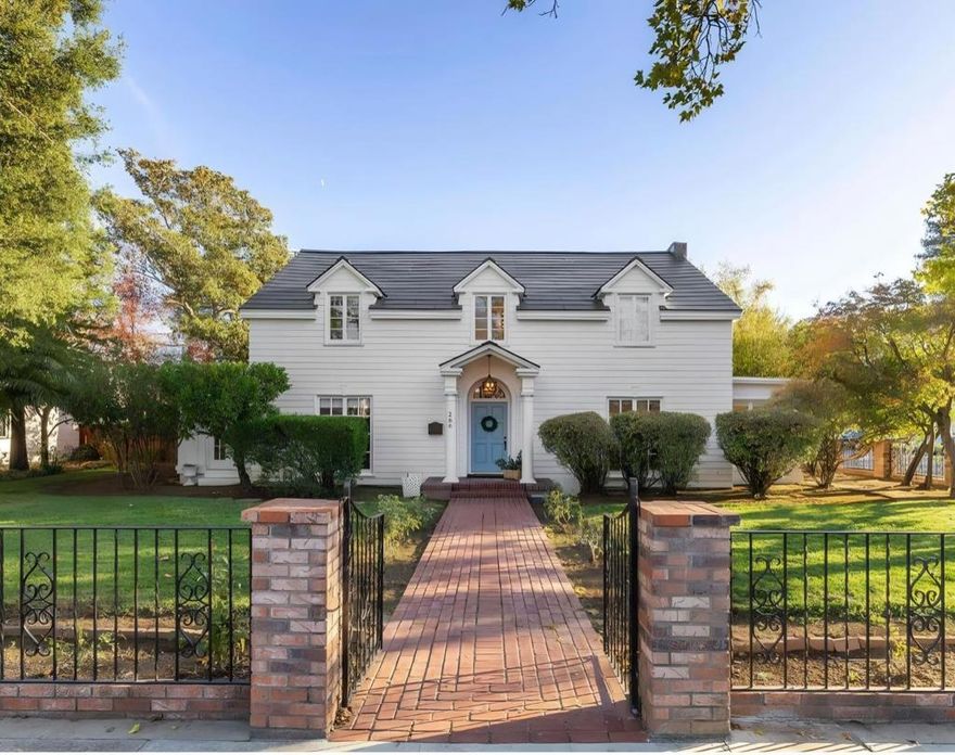 Step into Gilroys past with a home that tells a story. 286 5th St  also known as the White House of Gilroy  is a 3 bed, 2 bath, 3,108 sq ft residence built in 1922 that has hosted mayors, community leaders, and countless memories over the years.  Inside, youll find unique features that set this home apart: a butlers pantry, a charming telephone nook, original wood details, and spacious rooms with tall ceilings that highlight its historic elegance. The large lot provides room to garden, entertain, or expand, and the detached bonus space offers flexibility for a studio, office, or guest quarters.  This home has been thoughtfully updated with a Tesla solar roof and dual Powerwalls, blending sustainability with timeless architecture.   Located just steps from downtown Gilroy, youll enjoy tree-lined streets, nearby parks, local dining, and shopsall while living in one of the city's most iconic properties.