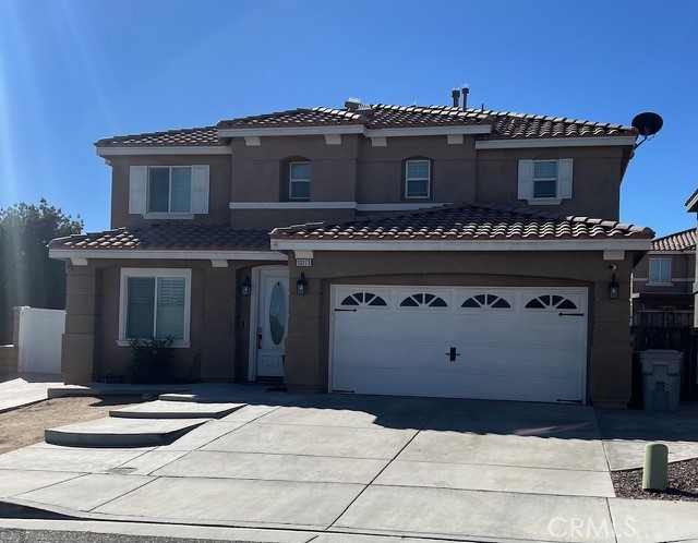 Beautiful 2 story home in most desired Hesperia neighborhoods. Spacious living room, dining area, huge upgraded Kitchen, 4 good size bedrooms a 3 bathrooms. Very open floor plan with family room next to kitchen. Loft at the top of the stairs and a huge master bedroom. Home is a corner lot and has access to the back yard for all your weekend toys. Back yard has a covered patio and well kept back yard.