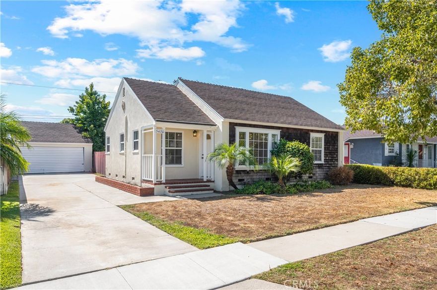 Nestled in the lovely South of Conant neighborhood of Long Beach, this charming two-bedroom, one-bath home blends comfort, style, and SoCal living at its best. Step inside to find freshly painted interiors, smooth ceilings with recessed lighting, and gleaming hardwood floors that create a bright and welcoming vibe. Heat pump splits in both bedrooms and the living room keep the home comfortable year-round. Outside, a long driveway leads to a detached two-car garage and a spacious backyard—perfect for relaxing weekends, gardening, or entertaining under the stars. A wonderful opportunity to settle into one of Long Beach’s most sought-after neighborhoods.