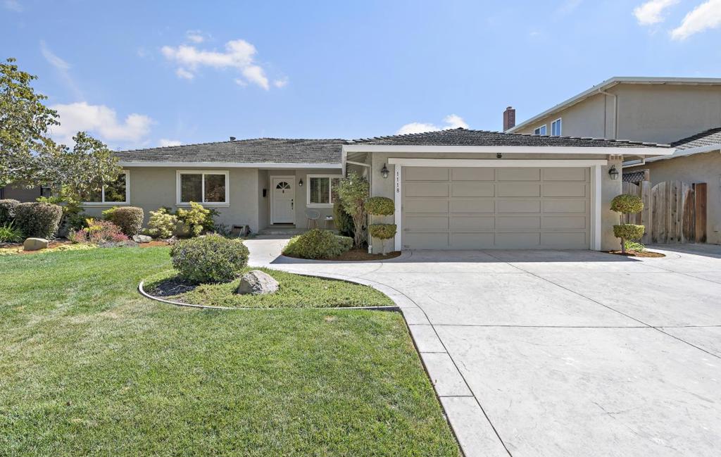 This beautifully updated single-level home features 4 bedrooms, 2.5 bathrooms, and 2,083 sq ft of thoughtfully designed living space, situated on a generous 8,050 sq ft lot in the desirable Almaden neighborhoods. Step inside to discover brand-new interior paint, luxury laminate flooring, and recessed lighting. The stylishly remodeled kitchen is equipped with quartz countertops, updated cabinetry, stainless steel appliances, and countertop seating that opens to the spacious family room complete with a cozy fireplace and sliding doors leading to a stunning backyard. A separate living room provides additional space for entertaining or relaxing. All bedrooms feature plantation shutters, and the bathrooms have been tastefully upgraded with stone countertops, granite and honed marble flooring. Custom walk-in shower with modern touches and spa-like elegance. Step outside to enjoy your own private retreat featuring a beautiful in-ground pool and patio area perfect for summer gatherings or quiet evenings. Additional highlights include a 2-car garage, central A/C, and a well-maintained exterior. Located near top-rated schools, Almaden Lake, shopping, restaurants, and freeway access, this move-in ready home offers the perfect blend of comfort, sophistication, and convenience.