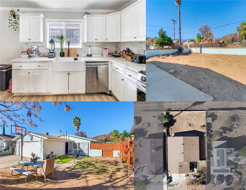 YOUR LAKE ELSINORE LIFESTYLE STARTS HERE! Fall in love with this beautifully remodeled 4-bedroom, 2-bath home just moments from the shimmering lake, trendy shopping, and your favorite dining spots! From the moment you step inside, the open-concept design welcomes you with an airy, inviting feel —perfect for both cozy nights in and entertaining friends. The heart of the home is the designer-upgraded kitchen, where a charming farmhouse sink, gleaming quartz countertops, and a custom tile backsplash meet sleek stainless steel appliances—a true dream for any home chef. Newer flooring flows throughout, tying the spaces together with style and warmth. Both bathrooms have been tastefully remodeled, bringing a touch of spa-like comfort to your daily routine. Outside, your pool-sized backyard is ready for whatever your imagination can dream up—host summer barbecues, create a lush garden, or build the ultimate outdoor retreat. The brand-new wood fencing offers both privacy and charm, making it a space you’ll love to escape to. This isn’t just a house—it’s the perfect blend of modern upgrades, a prime location, and endless potential for your future. Homes like this don’t last long—schedule your private tour today and make Lake Elsinore your home sweet home!