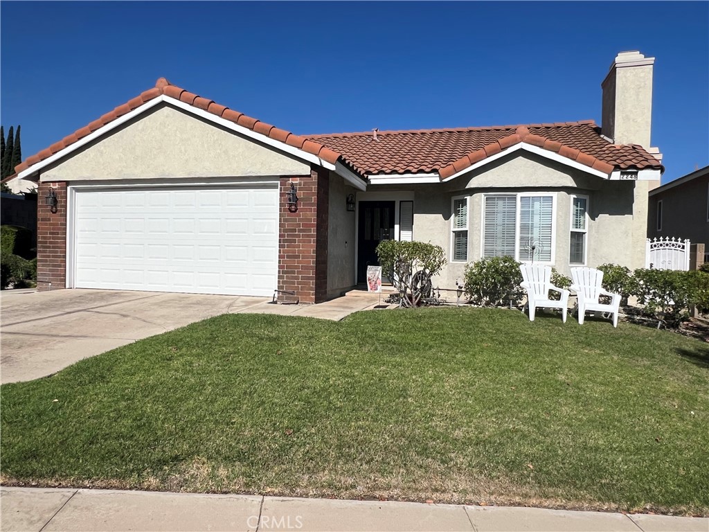 Located in the desirable North Upland Mountain View Park Community, this charming single level 3 bedroom, 2 bath home is turnkey. Features include spacious formal living room with vaulted ceilings, recessed lighting and gas fireplace. In addition, there is a formal dining room, remodeled kitchen with new granite counters and stainless steel appliances, eating area, separate family room, master suite with full bath and French doors that lead to the back yard. 2 additional bedrooms share a full bath. Indoor laundry room off garage includes newer washer & dryer for tenants use. Also featuring plantation shutters, tile & laminate wood flooring throughout, dual pane windows and sliding patio door, mirrored wardrobe doors, two tone paint, 2 car attached garage, covered rear patio with ceiling fan, private jacuzzi with covered gazebo, wrought iron gates and block walls. Front yard landscaping with automatic sprinklers and fruit trees in the backyard. Mountain and greenbelt views plus community pool, spa, barbeques and more!!!