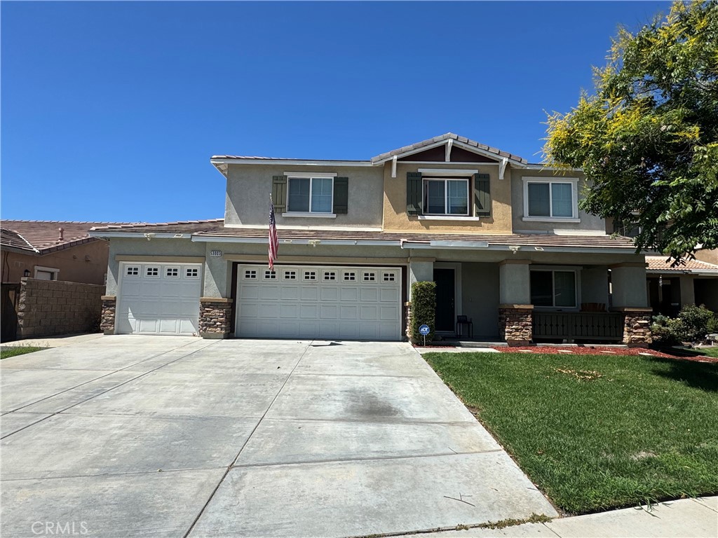 This is a must see property located in the popular Rosetta Canyon Community. This home was designed for comfort and entertaining. This is a well kept 4 bed 2.5 bath 2 story home, 3 car garage. This home is located near schools, shopping and the 15 freeway and the 215. Home is about 3.5 mile drive Rosetta Canyon Sports park! NEW air conditioner just installed and you have a relaxing above ground spa with gazebo.