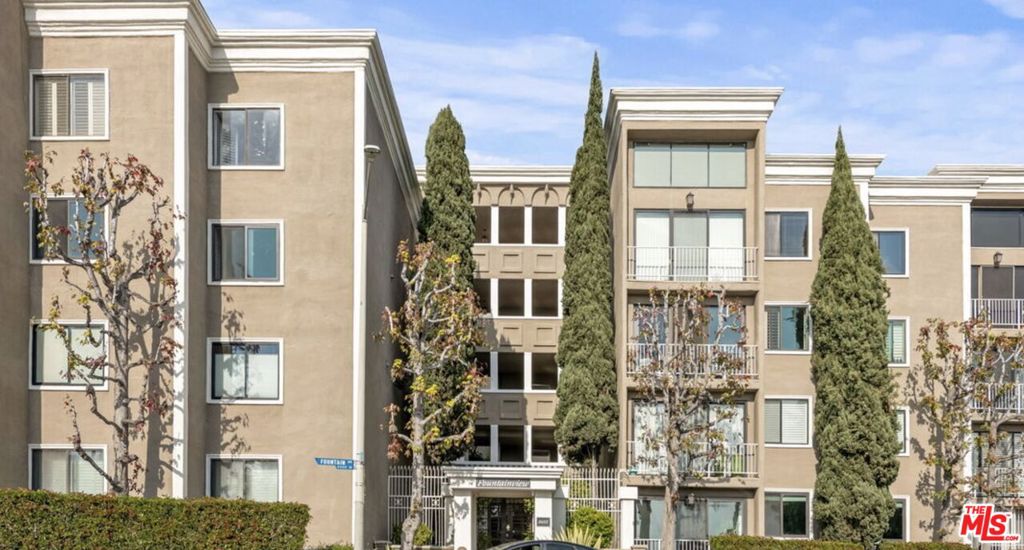 *LEASED UNFURNISHED* Welcome to your luxury 2 bedroom 2.5 bath condo located in the heart of West Hollywood in the Fountain View building! This spacious single level condo features an over-sized living & dining room with high ceilings, hardwood floors, a fireplace and a spacious kitchen. Enjoy the large private balcony overlooking the pool. Kitchen has beautiful marble countertops, white cabinets with plenty of cabinetry, a breakfast bar and separate dining space. The light and bright master en-suite with a large walk in closet and a large bathroom with double vanities, separate shower and tub. In unit laundry. Building amenities include a pool, 2 hot tubs, sauna, gym, guest parking and recreation room. Side by side parking located in the secured parking garage under the building. Centrally located convenient to the Sunset Strip, Beverly Hills and West Hollywood. Please apply via rentspree link. No pets. Water & 2 parking spots included in rent, all other utilities are tenants responsibility .