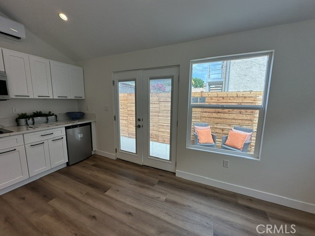 Charming Gem in Wrigley area!
This beautifully revived 2-bedroom, 1-bathroom house (1045sq ft) has a fully permitted garage conversion to an ADU.
The ADU/studio, 3/4 bath apartment (200sq ft) is perfect for rental income, guests, or a home office!
Just step inside the main house and enjoy the warm charm of original hardwood floors, vintage terracotta tile accents, and subtle 1940s architectural details throughout. The main living area is bright and airy, with abundant natural light and a modern ceiling fans that complement the home’s classic appeal. All updated NEW electrical (main panel and sub-panel) and pex plumbing all upgraded electrical and plumbing w/permits.
Features of main house: 2 Spacious Bedrooms/1 Full Bathroom, Original Hardwood Floors & Terracotta Tile Accents in kitchen and bathroom, 1940s Vintage Details, including beautiful copper doorknobs and custom trim, Large Fenced Front Yard great for entertaining, gardening, or pets. Driveway + Street Parking, Near Public Transportation, Shops, and More! Separate electric meter (gas and water master meter with Studio apartment)
Features of Garage Conversion ADU:
Studio apartment with 3/4 bath, modern to perfection and perfect functionality, it has vaulted ceiling and receded lights. ALL NEW, French doors with blinds built in between the panes of window. Large windows, Luxury vinyl flooring. Kitchen cabinets with soft closing, stove top and built in microwave, and mini refrigerator under counter, A/C and heating mini split l, this apartment is complete with private access and gated yard. Separate electric meter (gas & water master meter with front house)
This property blends mid-century charm with thoughtful updates, creating a cozy and flexible living space in both the front house and the modern studio, located in a commuter-friendly neighborhood. Whether you're looking for a starter home, downsizing, or investing – this property checks all the boxes.
Furnished Listing Photos Featured are Digitally Furnished.