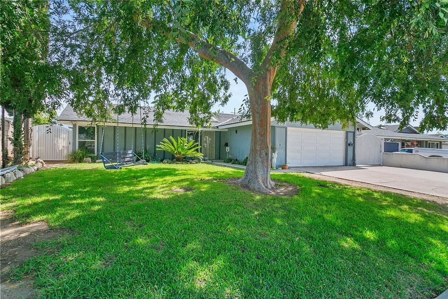 *Two homes on a large lot*   Set on a spacious quarter-acre lot in an established neighborhood, this charming 3 bedroom, 2 bath home offers many opportunities. With approximately 1,450 SF of living space, the single-story layout provides a warm and inviting flow - perfect for both everyday living and entertaining.  What sets this property apart is the detached ADU, complete with its own private entrance, dedicated parking and attached garages. Ideal for multi-generation living, guests, or generating rental income, the ADU provides independence and privacy while enhancing the property's versatility. 

This home is ideally located near top-rated schools, local parks, shopping, dining, and minutes away from the Orange Circle and Chapman University. With easy freeway access, commutes to surrounding business centers are convenient, while weekends can be spent relaxing at nearby beaches, hiking in Santiago Oaks Regional Park or exploring Disneyland. FHA and VA buyers welcomed.