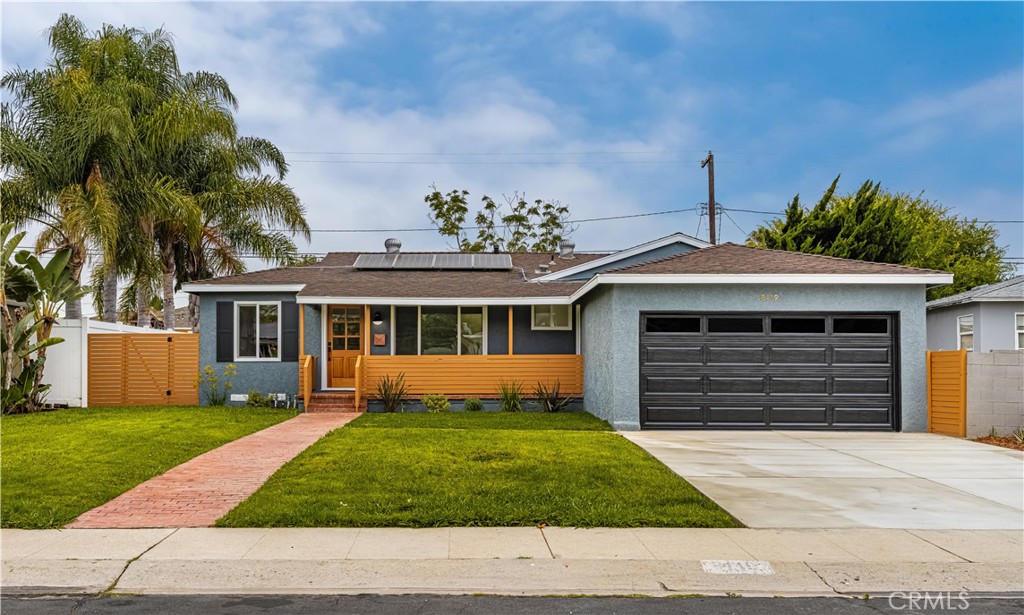 Welcome home to 8119 Winsford Avenue! A beautifully reimagined POOL home with PAID SOLAR nestled on a quiet street in the highly sought-after Westchester area of Los Angeles. This stunning 4-bedroom, 2-bathroom home has been beautifully updated throughout and features a serene backyard with sparkling pool! Step inside to discover a light-filled living space featuring stylish finishes, brand-new flooring, fresh paint and designer touches. At the heart of the home, the kitchen boasts stunning quartz countertops, ample cabinetry, custom backsplash, and new stainless-steel appliances. Everything to inspire your inner chef! The kitchen flows seamlessly into the spacious family room accented by wood-beamed vaulted ceilings. The family room opens directly to the backyard, while the primary quite offers a sleek, upgraded ensuite bathroom - your own private retreat. Outside, your private backyard oasis awaits, complete with gorgeous pool and ample patio space, perfect for morning coffee, weekend BBQs, or sunset relaxing. Situated on a picturesque street, this home is just minutes from shopping, dining, and major freeways, making commuting and daily errands a breeze. Experience the best of Westside living in this desirable Westchester enclave – schedule your showing today!
