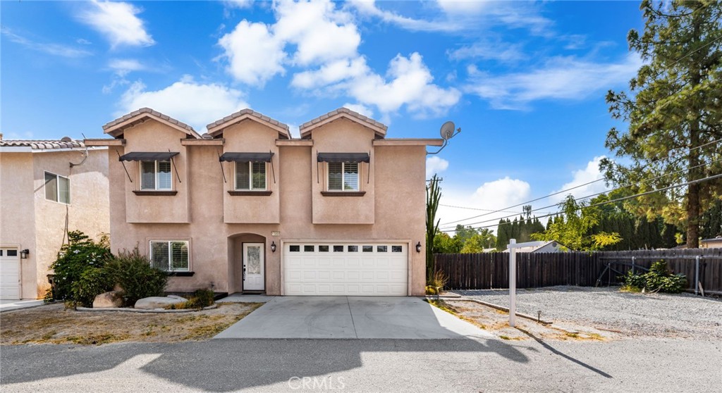 This beautiful 4 bedroom open concept floor plan is located in a desirable part of Riverside. The window coverings have been upgraded to nice SHUTTERS, the full interior has been FRESHLY PAINTED, and has all NEW carpet and the rest of the house has vinyl flooring. This home sits on a corner lot with a huge backyard and a big side yard that can be used for RV access or just additional parking in the front. The kitchen features granite counter tops and is open to the family room making it a great space for entertaining. There is also a formal dining room right of the entry when you walk in the door. Upstairs there are 4 spacious bedrooms including a large master suite with a walk in closet. All of the rooms have ceiling fans. The laundry room is also conveniently located upstairs with lots of linen cabinets for storage, and their is an office area great for someone that works from home or a kids study area. In the backyard there is a covered patio with 2 fans, fruit trees, and a shed.