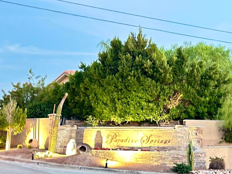 Paradise Springs is a lovely 55 plus community located in the West side of Desert Hot Springs just off of Little Morongo Rd, adjacent to Mission Lakes Country Club.  This lovely community begin building in 2005 with 155 homes at that time. There are absolutely amazing views and the grounds are kept immaculate. A few of the amenities include the Clubhouse, fitness facility, 2 pool/spas BBQ area and putting green. Situated on fee simple land with an incredibly low HOA fee of just $148 per month. The lot is 7405 square feet and has the back block wall already in place. The lot host magnificent views of the mountains. This is a perfect opportunity to build the home of your dreams and enjoy the desert lifestyle.