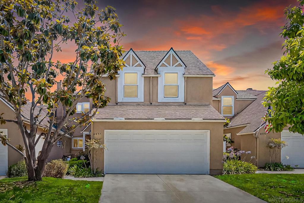 PANORAMIC VIEWS!!! Welcome to your dream home in the sought-after community of Tamarack Point in beautiful Carlsbad, CA. This stylish and well-maintained townhome offers a blend of coastal comfort and modern convenience - just minutes from the beach, shopping, dining, and outdoor recreation. Step past the front gate into your private al fresco coffee nook. Inside, you'll find the spacious living room features a cozy fireplace, while the kitchen is outfitted with matching stainless appliances, including a new microwave, and offers a functional flow for both everyday living and entertaining. Newer roof and Milgard windows throughout. Granite countertops throughout, newer hardwood flooring upstairs, and durable tile flooring downstairs, combine elegance with low-maintenance ease. Enjoy your evenings on the relaxing, south-facing patio, shaded and elevated with panoramic views over the neighboring rooftops — a peaceful, private space that sets this home apart. Other highlights include a two-car side-by-side garage with two additional driveway parking spaces, low-water, low-maintenance landscaping, a quiet cul-de-sac location and access to a well-manicured HOA with pool, spa, basketball & tennis courts, playgrounds, and RV lot. 10 minutes from Tamarack Beach, downtown Carlsbad’s shopping and dining, and just a short bike to Calavera Park for summer concerts and outdoor fun. Whether you're looking for a coastal getaway, a forever home, or the ideal location for an active lifestyle, this home delivers. Don’t miss your chance to own a slice of Carlsbad paradise!