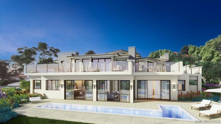 Second Offering from the Coveted Collection Trilogy featuring three new custom homes nestled within the prestigious Cielo community of Rancho Santa Fe. New construction masterpiece in RSF School District offers the pinnacle of organic contemporary architecture for modern living. Situated amidst the natural beauty of panoramic ocean views, rolling hills, and open space. This custom estate promises an unparalleled lifestyle for the discerning homeowner. The property offers a rare opportunity for buyers to customize their dream home with high-end finishes and the latest and greatest features. Step into the Great Room, connecting all the main living areas off of the Chef’s kitchen while seamlessly connecting indoor and outdoor living. Imagination knows no bounds as you create a residence that reflects your unique style and taste, ensuring every detail meets your highest expectations. The home is equipped with state-of-the-art smart home technology, advanced security systems, low-maintenance landscaping, and a modern design pool. The spacious primary suite includes an additional sitting area. Marvel at breathtaking ocean, mountain, and golf course views from your own private sanctuary. Close to Shopping, Dining, and world-class Beaches.  Pre-Sale Pricing offered for New Construction with Customization Opportunity. Spanning views from UTC and Downtown San Diego skyscrapers. Cielo's elevated location ensures that every day begins and ends with awe-inspiring vistas that capture the essence of Southern California living. Located just above the charming Cielo Village, you're just a short stroll away from an array of restaurants, coffee shops, and boutique stores. Only a short drive separates you from the golden sands of Del Mar's pristine beaches, where you can effortlessly indulge in coastal pleasures, from surfing and sunbathing to world-class dining and entertainment.