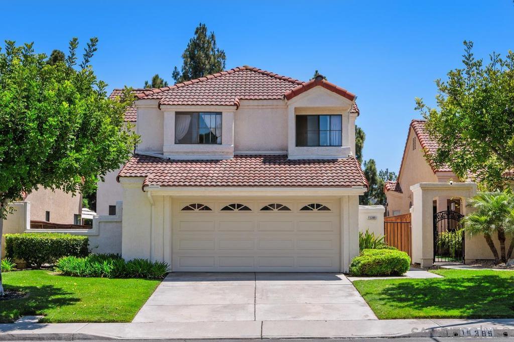 Welcome to this beautiful 2 story home in Rancho Bernardo with 4 bedrooms and 3 full baths. Within walking distance of both middle and high school campuses, restaurants & services, and only minutes from the freeway system, this home has it all. One bedroom & one bath downstairs. Large living room with fireplace, and slider to backyard. Soaring ceilings with abundant natural lights. Cozy kitchen with breakfast area. Enclosed patio off of the kitchen is the perfect spot for BBQ or morning coffee. Fresh interior painting. Relax in the prestige backyard and enjoy the July 4th fireworks. Community pool, tennis courts and rec room. Nearby golf course. Low HOA fees.