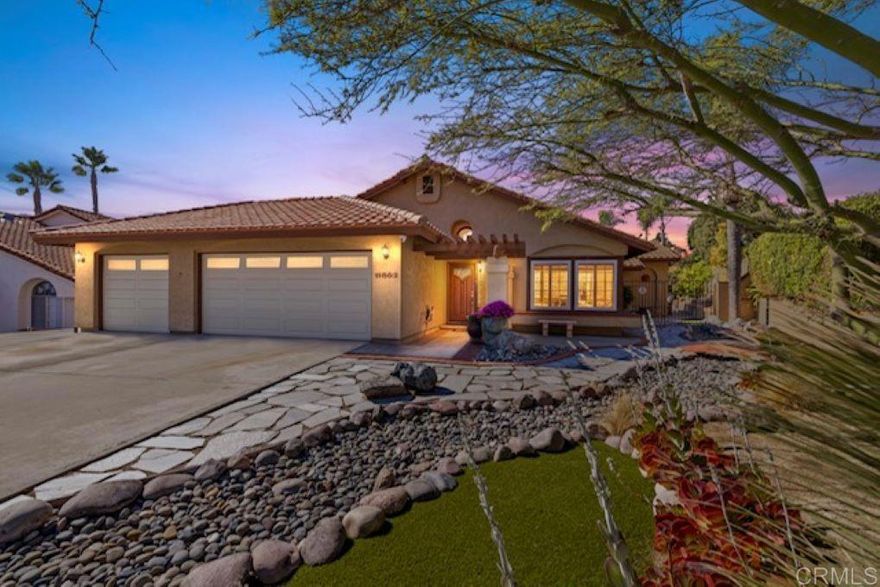 The definition of Pride of Ownership with this turn key home, first time hitting the market in 40 years.  High end upgrades throughout starting with the large custom kitchen, sub zero fridge, cherry wood cabinets and custom stone. The north end of the kitchen boasts a permitted remodel adding a second family/living room plus a wine room.  Lots of natural light, skylights and surprisngly tall ceilings throughout makes the home feel more open and airy than other single stories.  The backyard resembles more of an oasis or hotel resort than just a backyard.  Multiple areas to sit, relax, read a book or nap while the shade and shadows of the palm frawns dance around you.  Established Avocado, apricot, lime, tangerine, lemon and an orange tree dot the yard as well as a gardening area for you to grow your seasonal choices plus 2 rain barrels to help you water them.  Pool has a solar sun heater/coils on the roof to keep the temp where you like it. Low traffic street with no HOA, conveniently located near restaurants, groceries, gyms, elementary, middle, high schools and Cuyamaca College. Everything in the home has been updated, roof including tiles, HVAC, the stove and dishwasher are 3 months old, paint (int and ext) doors, windows, flooring and the list goes on and on, this truly needs to be seen in person to appreciate, anything you read here will not do it justice.