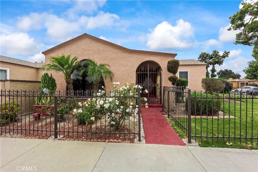 Welcome to 621 S. Burris Avenue, a distinctive Spanish Colonial-style residence nestled on a prominent corner lot in the heart of Compton. This spacious home offers approximately 2,045 square feet of living space and combines charm, functionality, and character in one unique package. Inside, you'll find three generously sized bedrooms and two full bathrooms, making it an ideal space for families or those who appreciate extra room to grow. The floor plan includes a separate living room and a comfortable family room, providing multiple areas for entertaining or simply relaxing at home.



The galley kitchen features granite countertops and a clean, efficient layout with ample cabinet space. The home’s architectural details reflect classic Spanish Colonial influences, giving it a timeless and welcoming curb appeal.



An added bonus is the detached structure at the rear of the property, currently used as an unpermitted ADU. While not included in the official square footage, it offers incredible potential as a guest suite, home office, or creative studio.



Location is everything, and this property delivers, conveniently situated near schools, shopping centers, restaurants, and major transportation routes, making daily commutes and weekend outings a breeze.