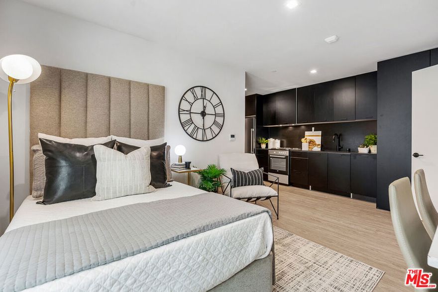 Welcome to Venue by Helio. Residence 336 is a studio layout located on the 3rd floor. What sets Venue residences apart are the sleek black finishes, cabinetry and backsplash in the kitchens. Stainless steel Beko appliances and washer/dryer included. Includes electronic blackout window shades, and Latch OS door systems throughout the property. Unit has recessed lighting throughout, custom built-in closet, and under sink cabinets in bathroom (not pictured). Amenities include fitness center with Technogym equipment, 2 rooftop lounges with outdoor cooking area, heated dipping pool, and clubroom. Also includes front desk staff, co-working spaces, and conference room. Off-site parking available for $125/month. Internet is $84/month. Contact us today to schedule a tour :)