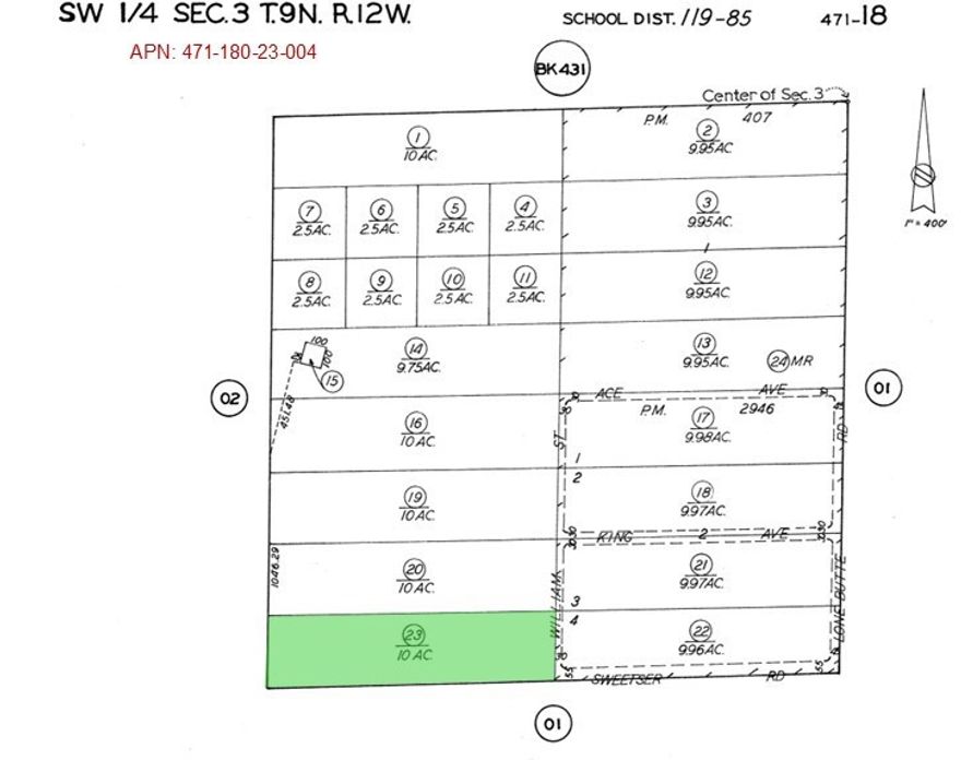 10 Acres (APN: 471-180-23-004) GPS: 34.89471, -118.14941 This 10 acres is north of Rosamond, CA. Rosamond is approximately 20 miles north of Palmdale in the Antelope Valley. The area is mostly open desert. According to Kern County the property is zoned A-1 Limited Agriculture. This A-1 zoning designates areas for a mix of estate-type residential development, agricultural uses, and other compatible uses. Electricity is approximately 1 mile south. Residents in the area have private wells for water, propane tanks for gas and septic systems for sewer. Rosamond, CA, is a growing desert community in Kern County, situated just north of Lancaster and Palmdale in the Antelope Valley. Known as a suburban 'bedroom community,' many of its residents commute to work at Edwards Air Force Base or travel to Los Angeles, Lancaster, and Palmdale. The town offers a blend of suburban and rural living, with spacious lots and scenic desert landscapes. For developers and home-builders, Rosamond presents opportunities to create custom homes that cater to families seeking affordability and a quieter lifestyle, while still being within commuting distance of major employment centers. This property does not yet have an address, the address listed is for marketing purposes only. While the boundary lines on the map offer a glimpse, they are only approximate. A Buyer should verify boundaries, zoning and utilities, ensuring every aspect aligns with their vision for the property.