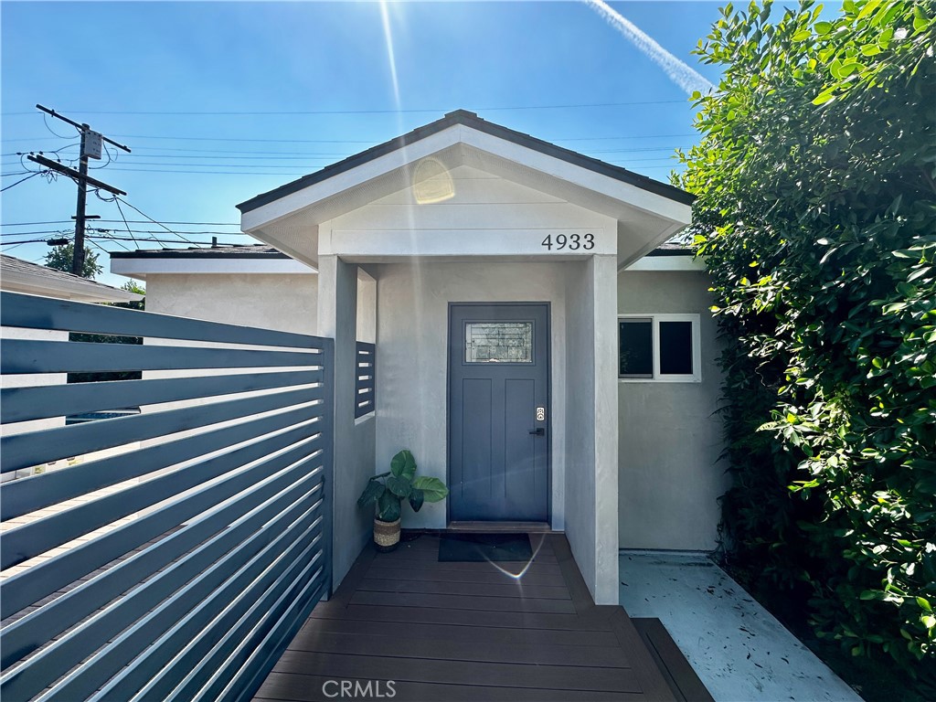 Welcome to this beautifully updated studio ADU in prime Sherman Oaks. With its own private entrance through the front gate, this detached unit offers a sleek open layout, modern finishes, and a full bathroom. Inside, you'll find thoughtful design elements, recessed lighting, and a bright, airy feel throughout. The kitchen includes newer appliances and plenty of cabinet space for everyday convenience. A private back patio offers the perfect spot to unwind or work outdoors. Located on a quiet residential street, yet just minutes from Ventura Blvd and walking distance to Westfield Sherman Oaks mall, with easy access to shopping, dining, and entertainment. Ideal for someone seeking a low-maintenance, stylish home in a fantastic location.
