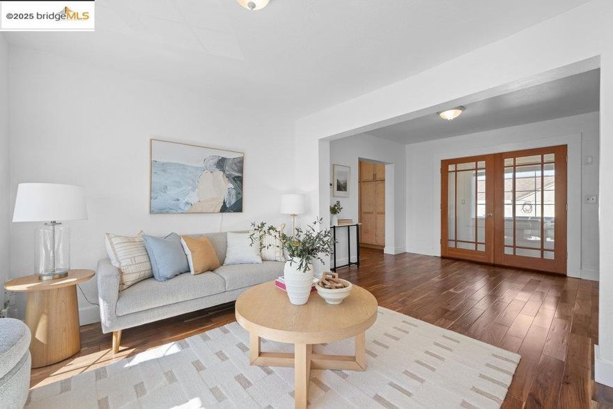 Welcome to 9285 D St., a remarkable duplex nestled in the vibrant Elmhurst District of Oakland. This property offers a unique investment opportunity with its dual-unit configuration, each featuring three bedrooms and one bathroom, making it ideal for both owner-occupiers and investors alike.   Spanning 2,342 square feet, this duplex is thoughtfully designed to provide comfort and convenience. The upper unit boasts an updated kitchen, a stylishly renovated bathroom, and stunning engineered wood floors, creating a modern and inviting atmosphere. Each unit is separately metered, ensuring ease of management and billing.  The exterior of the property has been freshly painted, enhancing its curb appeal. Residents will appreciate the large parking pad, providing ample space for multiple vehicles. The spacious backyard offers an excellent retreat, perfect for outdoor gatherings or relaxation. Additionally, the property includes two storage sheds, providing extra space for belongings or tools.  Owners and tenants will enjoy the convenience of individual washer/dryer hookups.