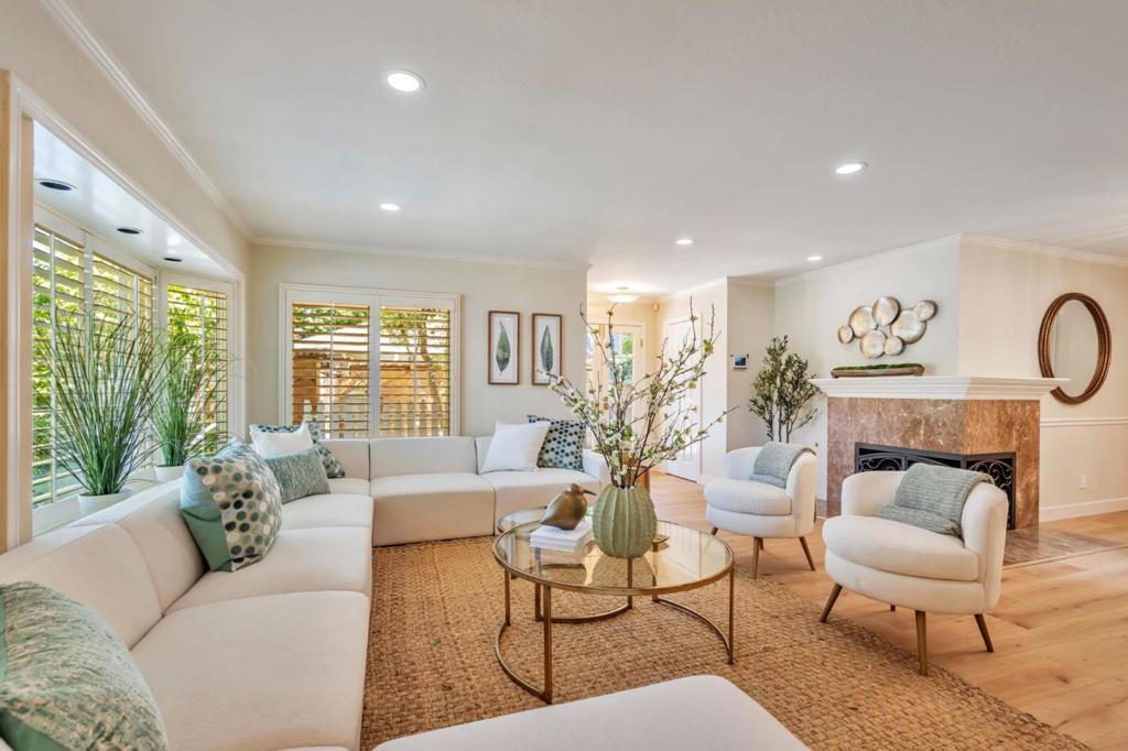 Welcome to newly remodeled 534 Hilbar Lane, a warm and inviting open floor plan located on a quiet, highly sought-after Green Gables (Duveneck/St. Francis neighborhood). Step into a life of comfort, charm, and endless possibility in the heart of one of Palo Alto's most treasured neighborhoods. The home is filled with natural light and surrounded by mature hedges, artificial grass, and beautifully landscaped gardens. A generous backyard patio provides the perfect setting for outdoor entertaining or quiet relaxation. Witness the refresh with brand new wood flooring, recessed lights, new fixtures throughout, gas furnace installed in 2021, and completely new sewer line to the street. This thoughtfully maintained home offers 4 bedrooms, 2 bathrooms, and garage. With approximately 1,617 square feet of living space on a private 6,161 square foot lot, the home is filled with great memories and love. There is great potential for expansion or the addition of an ADU. Enjoy exceptional walkability to Duveneck Elementary, Rinconada Library and Art Center, Eleanor Pardee and Rinconada Parks, and The Market at Edgewood. Comfort, charm, and opportunity await in one of Palo Altos most desirable neighborhoods.