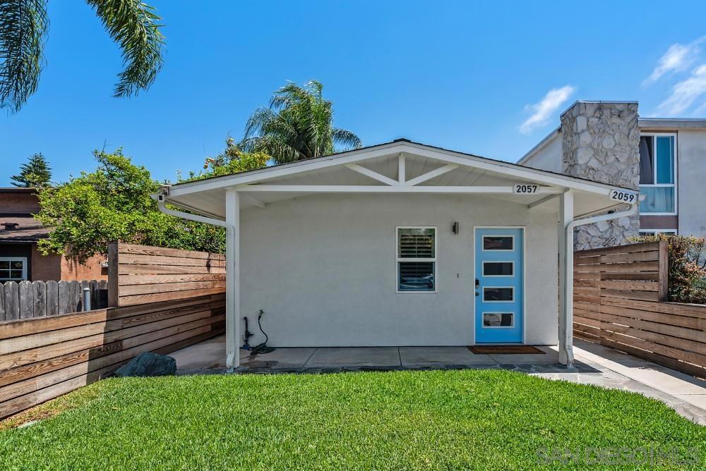 Beach life style in Pacific Beach! Now available, recently remodeled 1 BR / 1 BA attached to one other unit only. Single story no one above you or below you or on the side of you...you only share one unit in the back. Completely remodeled unit, with kitchen, appliances, countertops, ceiling fans, wood style in tile flooring, remodeled bathroom, inside laundry, small front yard with exclusive use fully fenced. Rent include water, electrical, internet & trash.