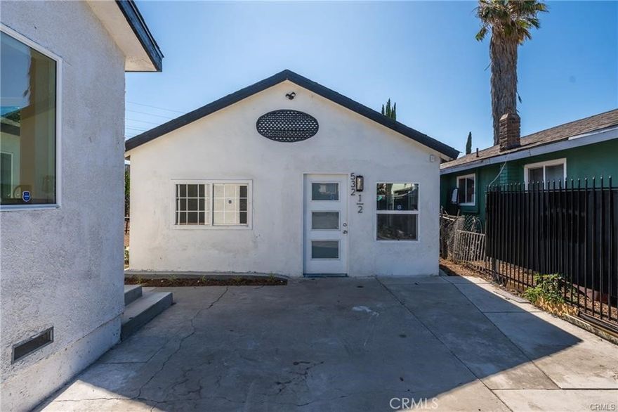 Beautifully updated 2 bedroom, 1 bathroom unit with all new flooring, new windows, and a brand new kitchen. This home also includes its own private laundry room with washer and dryer hook-ups for added convenience. Comes with 2 parking spots in the driveway plus plenty of street parking, as well as a small backyard exclusive to the unit. Very nice unit and move-in ready. Please note there is no central AC or heating. Rent is $1,800 per month. All applicants must complete a $40 credit and background check and provide their most recent bank statement and pay stubs — no exceptions. Shown by appointment only. For showings call or text Jesus at 562-477-6492 or Anthony at 909-764-7346.