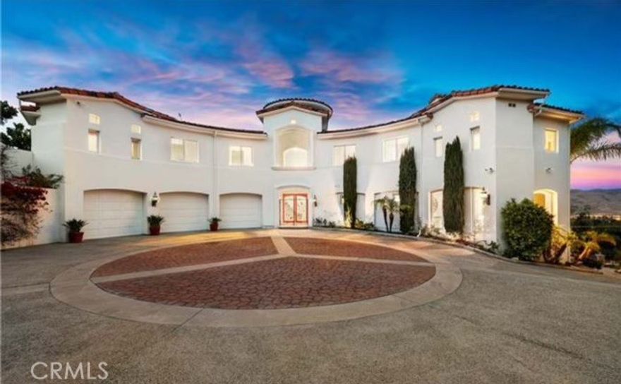 This beautiful estate enjoys panoramic views of the San Juan Capistrano foothills and Pacific Ocean. This estate features 7 bedrooms, and 8 baths, is an approximately 9,362 square foot residence, and sits on one acre of beautiful and lush land. At the top of a private drive, a circular motor court opens to the home’s stunning foyer. The expansive grounds unfold among rose gardens, a pool, a spa, a sauna and multiple decks. The exclusive community of Peppertree Bend is located near area beaches, shopping and entertainment, and freeway access. Mid construction, over 50% construction work is completed. The architects plans approved with the city and HOA for the windows, kitchen, and the the plumbing for the bathrooms.