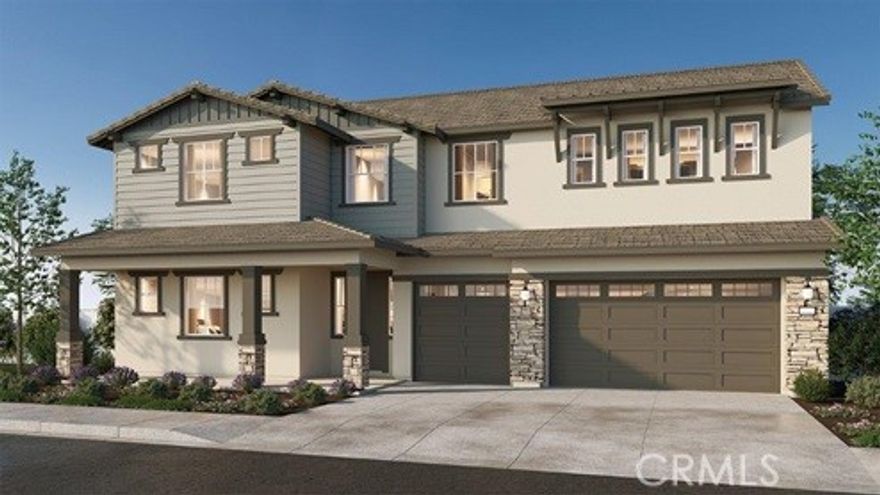 New Construction - Luxury Home Built by D R Horton. This stunning 3832 Sq Ft California Craftsman Exterior Home will offer [4] Bedrooms and [4.5]  Bathrooms. This big-beautiful home is perfect for entertaining friends and your growing family. The great room has a [covered patio] just outside the sliding doors and is open to the gourmet kitchen that features a butler's pantry area with walk-in. You still have time to choose the color of your Quartz Countertops and Cabinetry, Kitchenaid Appliances that will include a [5] Burner Gas Built-In Cooktop, Microwave and Dishwasher. The owner's suite is located downstairs off of the great room, with two separate large walk-in closets with a luxury bathroom with dual sinks, a large walk-in shower and free-standing soaking tub. There are [3] additional bedrooms, two with ensuites and two with walk-in closets, a full bathroom with tub in hallway, a large loft, and full laundry room with sink. There is a [3] car bay garage with direct access from the garage into the home.  This home comes complete with Smart Home Technology which means you can access so many things directly from inside the home on the main panel or directly from your Smart Phone. Located minutes from shopping, dining and downtown Riverside, it is the perfect place to live. We anticipate this home will be ready for move-in January 2026.



* Solar is Included in the Price of the Home with No Additional Cost to your Buyer *