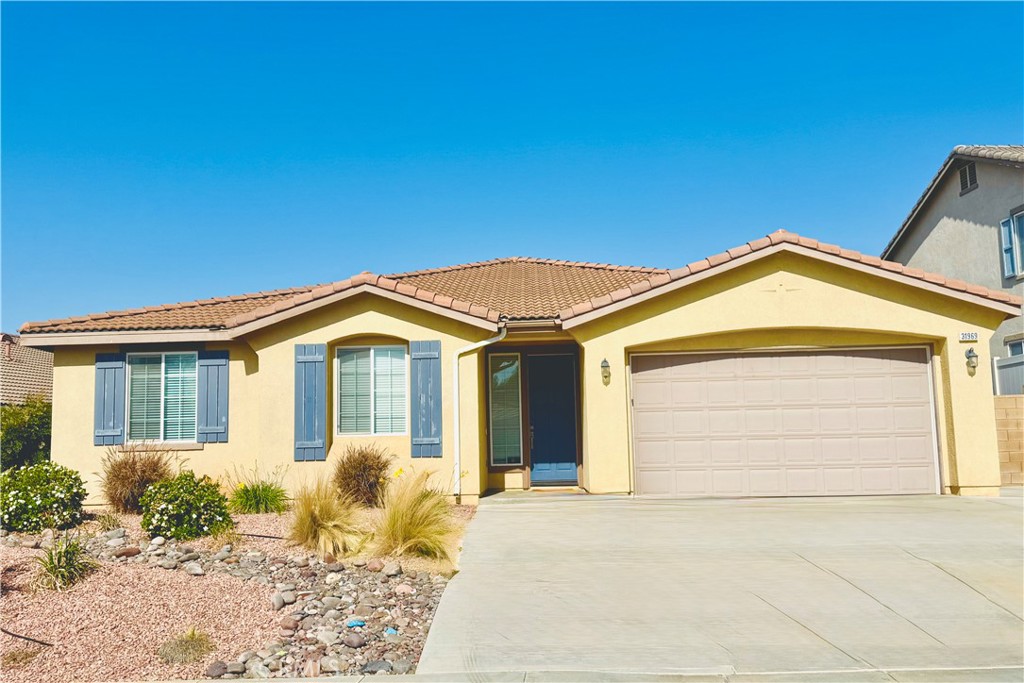 **Professional Photos Coming Soon**
Fall in Love with This Rare Single-Story Beauty in Rolling Hills!
Welcome to the home you’ve been waiting for—where style, comfort, and convenience come together in one extraordinary package. Located in the highly sought-after Rolling Hills community, this rare single-story stunner, built in 2010, offers the perfect blend of modern upgrades and timeless charm.
From the moment you step inside, you’ll feel it: this is home. The open-concept layout is bright and welcoming, with rich laminate wood flooring guiding you from the entryway through the kitchen and hallway. At the heart of it all is a chef-inspired kitchen—featuring stainless steel appliances, granite countertops, a spacious island, and a custom baker’s pantry. Whether you’re whipping up a weeknight meal or hosting a holiday gathering, this space is designed to impress.
The kitchen flows effortlessly into the dining area and expansive great room, creating the ideal setting for connection, comfort, and celebration. When it’s time to unwind, retreat to your private primary suite—your own sanctuary complete with a walk-in closet, dual sinks, a step-in shower, and a spa-worthy oversized soaking tub.
On the opposite side of the home, two additional bedrooms provide flexibility for guests, kids, or a home office—including one with a built-in desk space, perfect for remote work or study. A full second bathroom, large linen closet, and thoughtfully designed laundry room with upper cabinets and side counter add even more convenience to your daily routine.
Step outside and discover your private backyard oasis—lush green lawn, colorful flower beds, and stamped concrete patio, all maintained by an automated drip system. The low-maintenance front yard and extended driveway add curb appeal and practicality. And don’t miss the garage with its custom overhead storage—keeping your space organized and clutter-free.
Tucked away in a peaceful neighborhood yet just minutes from the 215 freeway, award-winning schools, top shopping, dining, and scenic parks—this home truly has it all. Whether you’re starting a new chapter or searching for your forever home, this is a rare opportunity you don’t want to miss.
Homes like this don’t come around often—schedule your private tour today and make it yours before someone else does!