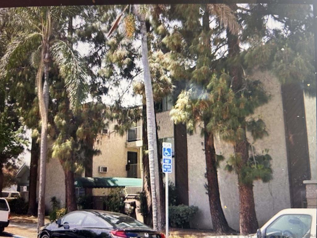 Hacienda Gardens - age restricted to 55+ years older or disabled and gated community which is 36 units on a 3 story building . This unit is on the seond floor. Elevator access available. Launrdy room on all three levels for owner use. This unit is fully renovated /remodeled . Laminated flooring, stone countertops, cabinets, new appliances, microwave, kitchen fixtures and ceiling lighting . Bathroom has upgraded cabinets, shower enclosure and countertops with walls in neutral tones Ceiling fans added in living area and primary bedroom and wall A/C/heater. Great access to bus routes on El Cajon Blvd. CVS pharmary nearby and YMCA easy walk from unit.