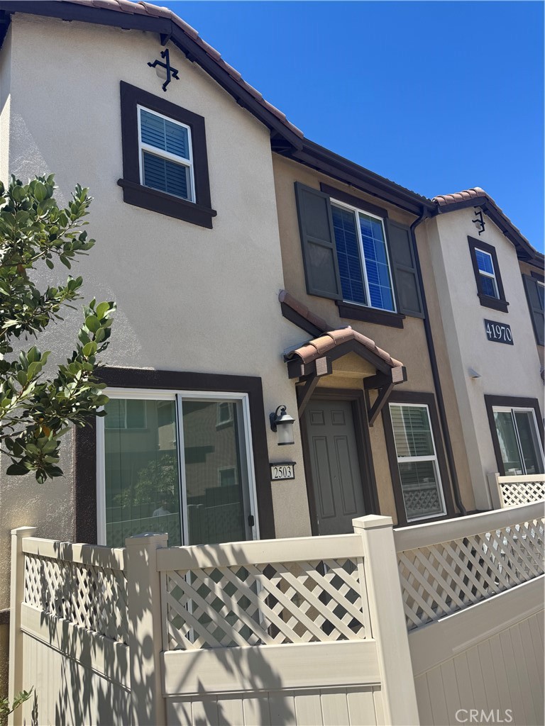 Almost new! Beautiful Upgraded Townhouse For Lease! 3 bedrooms 2.5 bath and just under 1500 sq.ft! This home features a great open floor plan! Downstairs offers a large family room with and a ceiling fan, and a hall to the half bath! There is a large dining area with access to a gated yard. The kitchen has granite counter tops, upgraded appliances, a pantry, and garage access! Upstairs there are 3 good sized bedrooms all with ceiling fans and an upstairs laundry room! This home offers a This home offers a community park and pool! All this located in the beautiful city of Murrieta! Walking distance to award winning schools, shopping, and parks! Ready for move in! Move in costs are $2700 first months rent and $2700 security deposit! Available now!
