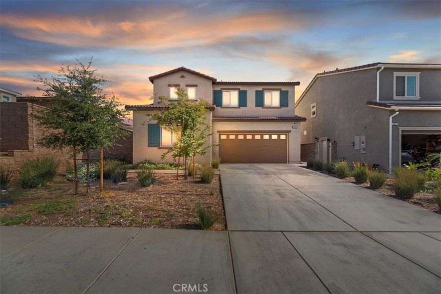 Step into this stunning home in the highly desirable Fairway Canyon community! From the moment you enter, you’re greeted by a bright and open floor plan, perfect for entertaining. The kitchen showcases granite countertops, a Whirlpool appliance package with a Wi-Fi controlled smart oven, a walk-in pantry, and island seating. Completing the main level is a full bedroom and bathroom - ideal for guests or multi-generational living. Upstairs, a generous loft offers flexible space for work, play, or relaxation. The primary suite features a luxurious en suite bathroom and an expansive walk-in closet. Additional upstairs bedrooms are well-sized, and the upstairs dedicated laundry room provides both convenience and storage. Step outside to a fully finished backyard featuring turf, concrete patio areas, and room for gardening — perfect for relaxing or entertaining. The garage includes a tankless water heater and a Tesla/ELECTRIC CAR CHARGER, while SOLAR PANELS and dual-pane energy-efficient windows help keep utility costs low. The amenities of the Fairway Canyon Community Association are unparalleled, the community amenities are truly unparalleled, In the community,  you’ll find TWO sparkling pools (a resort-style pool and a lap pool), a splash pad for kids, a fully-equipped gym open from 4 AM to midnight, and a recreation center with a clubhouse available for private events. The HOA also includes your Wi-Fi service. Residents also enjoy close proximity to Morongo Golf Club at Tukwet Canyon, shopping centers, and freeway access for an easy commute. Don’t miss your chance to call this incredible home yours!